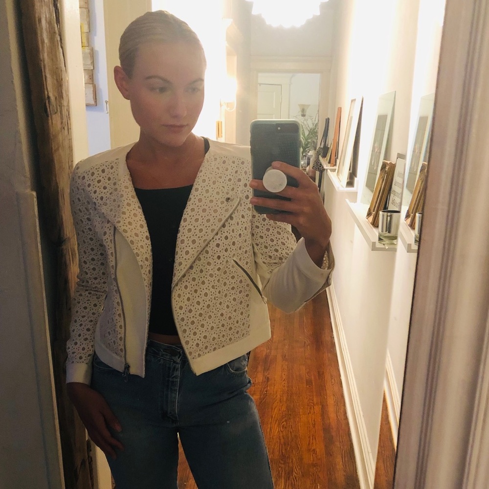 New w/tags! Club Monaco eyelet lace jacket size 4